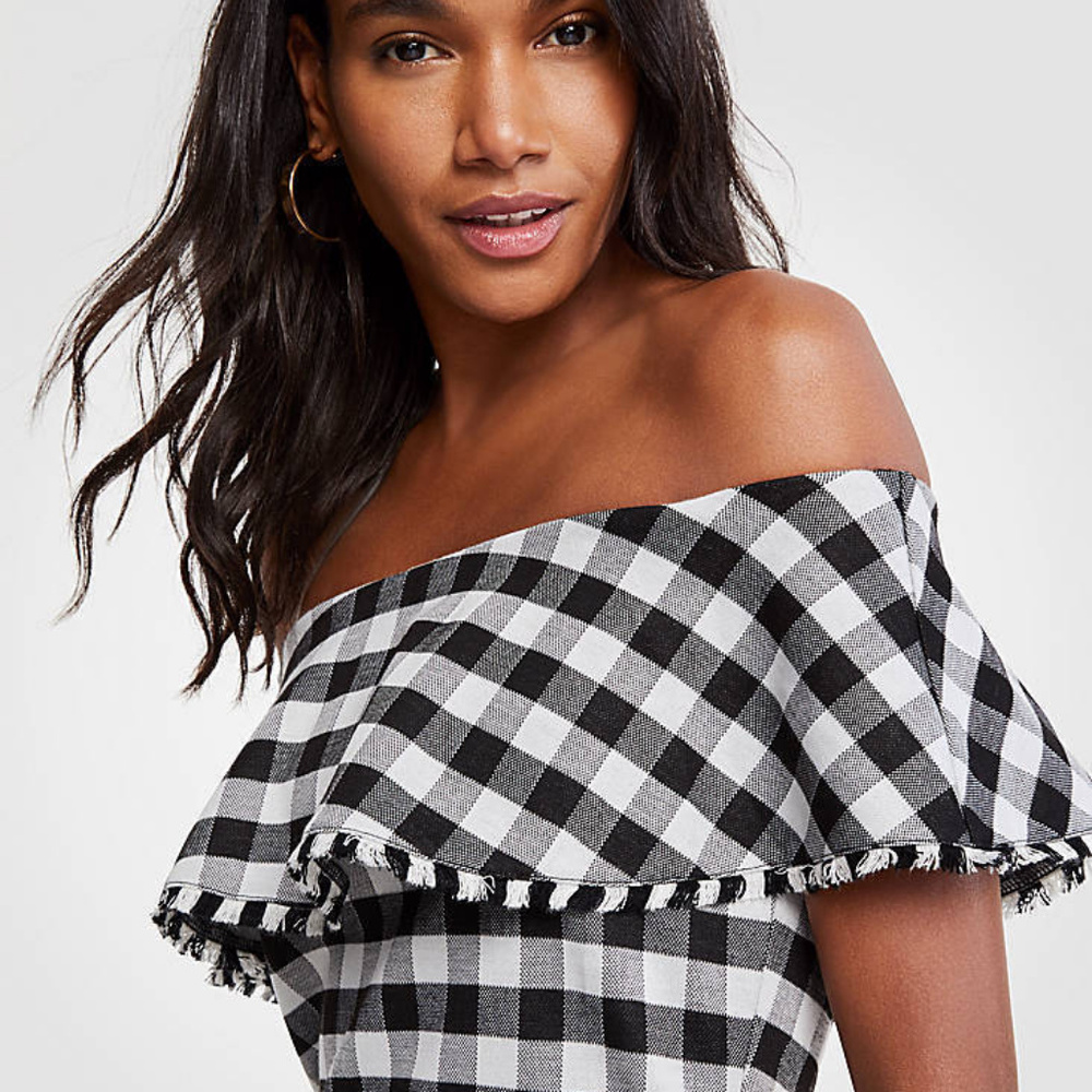 Ann Taylor Size 10 Off The Shoulder Midi Dress NWT